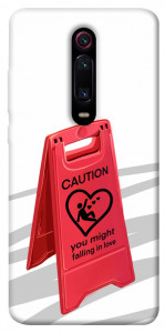 Чохол Caution falling in love для Xiaomi Redmi K20