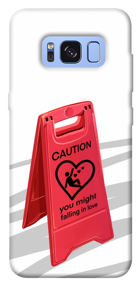 Чехол Caution falling in love для Galaxy S8 (G950)