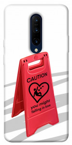 Чехол Caution falling in love для OnePlus 7 Pro