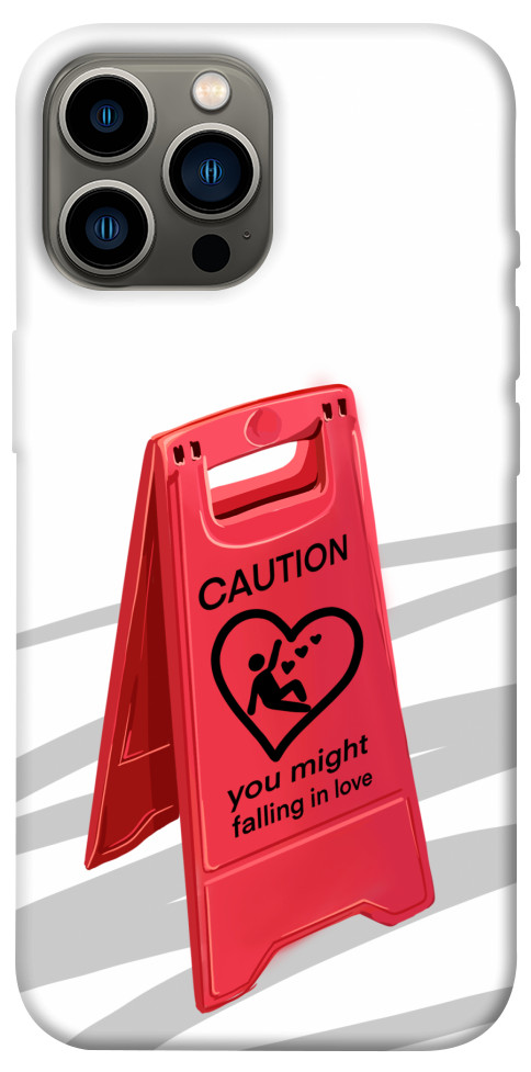 Чохол Caution falling in love для iPhone 12 Pro Max