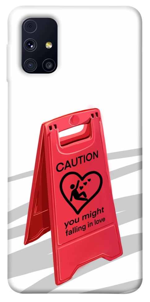 Чехол Caution falling in love для Galaxy M31s