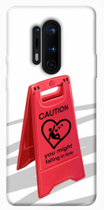 Чохол Caution falling in love для OnePlus 8 Pro