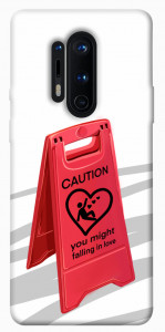 Чехол Caution falling in love для OnePlus 8 Pro