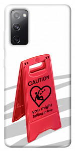 Чохол Caution falling in love для Galaxy S20 FE