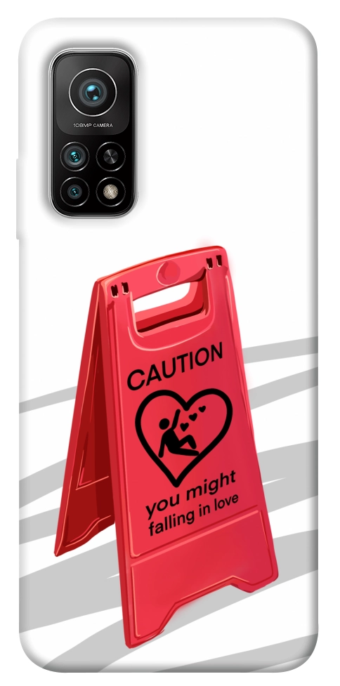 Чохол Caution falling in love для Xiaomi Mi 10T Pro