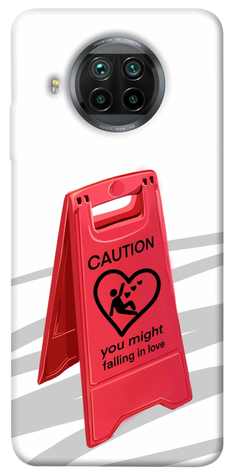 Чехол Caution falling in love для Xiaomi Mi 10T Lite