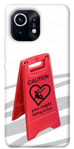 Чохол Caution falling in love для Xiaomi Mi 11