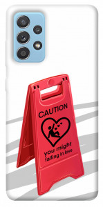 Чехол Caution falling in love для Galaxy A52