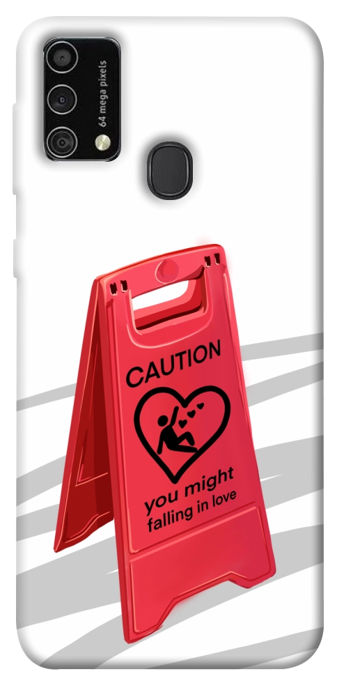 Чехол Caution falling in love для Galaxy M21s