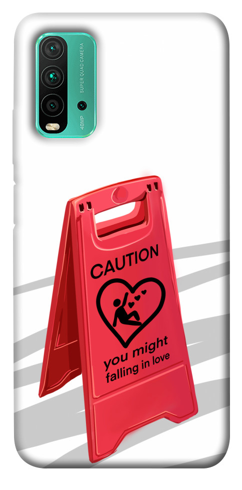 

Чохол Caution falling in love для Xiaomi Redmi Note 9 4G 1483816