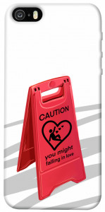 Чохол Caution falling in love для iPhone 5