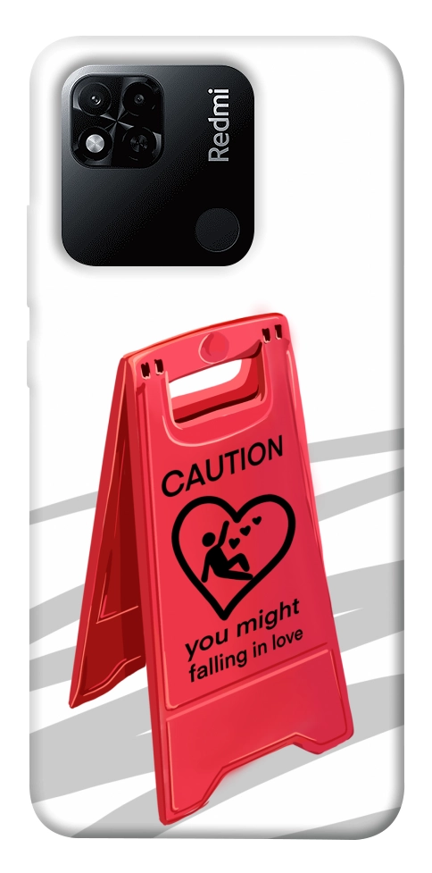 Чехол Caution falling in love для Xiaomi Redmi 10A