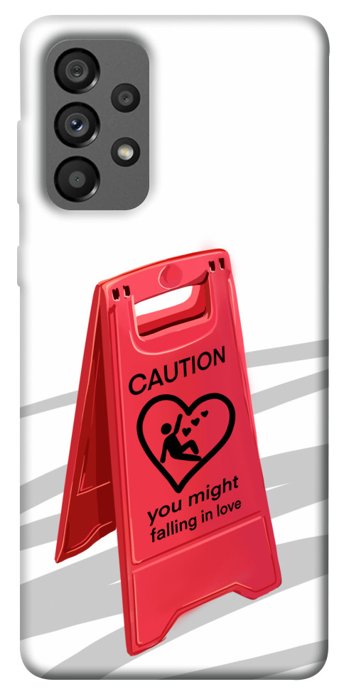 Чехол Caution falling in love для Galaxy A73 5G