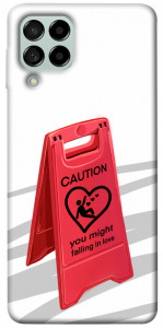 Чехол Caution falling in love для Galaxy M53