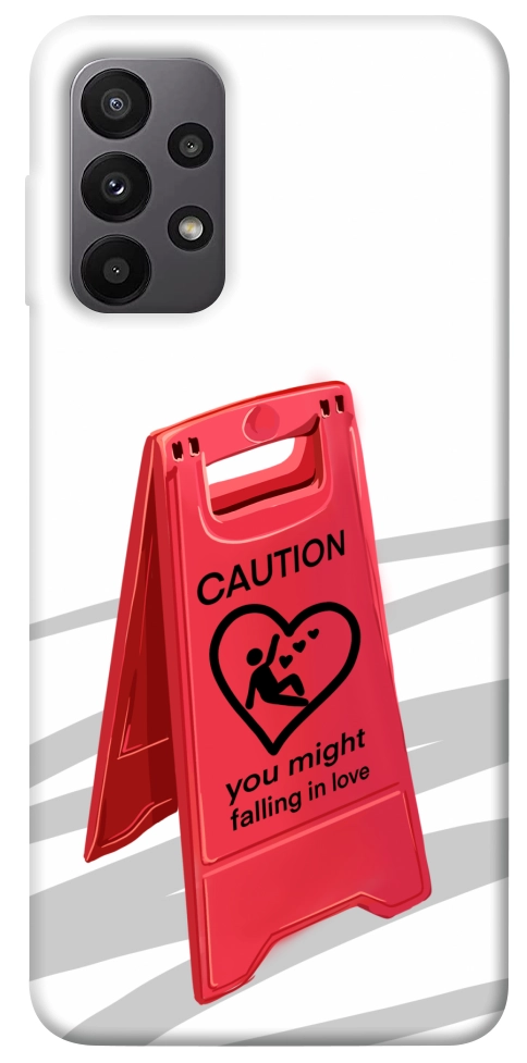 Чехол Caution falling in love для Galaxy A23