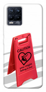 Чехол Caution falling in love для Realme 8