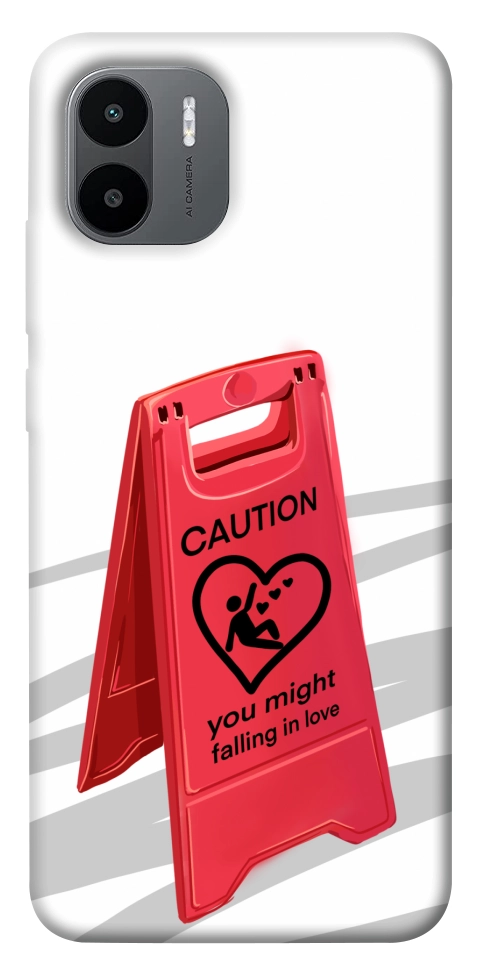 Чехол Caution falling in love для Xiaomi Redmi A1