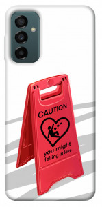 Чехол Caution falling in love для Galaxy M23 5G