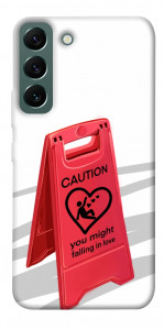 Чехол Caution falling in love для Galaxy S22