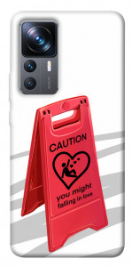 Чехол Caution falling in love для Xiaomi 12T