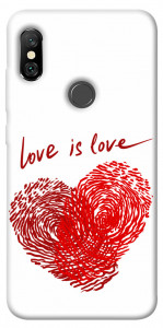 Чехол Love is love для Xiaomi Redmi Note 6 Pro