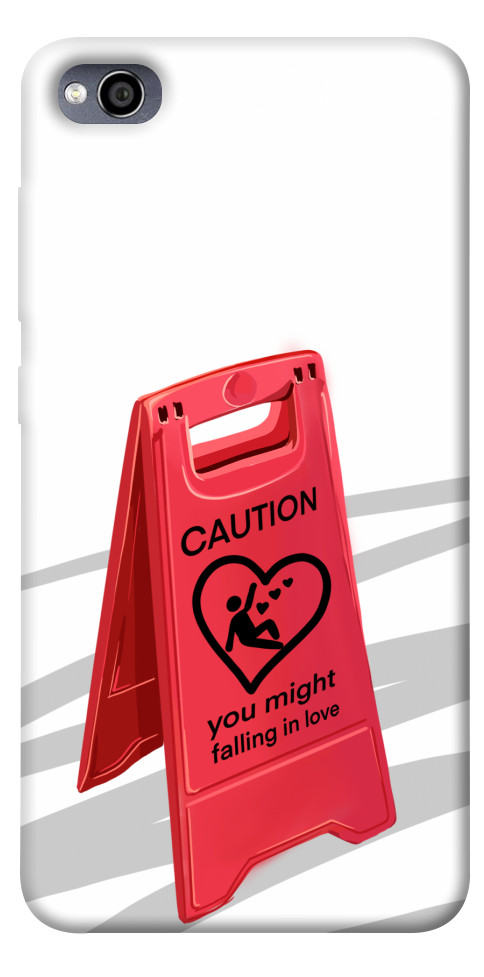 Чохол Caution falling in love для Xiaomi Redmi 4A