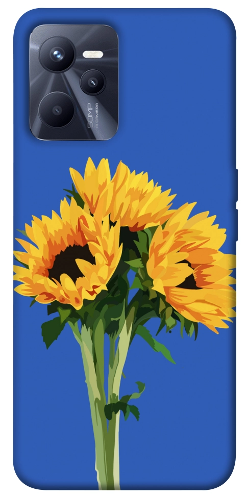 Чехол Bouquet of sunflowers для Realme C35