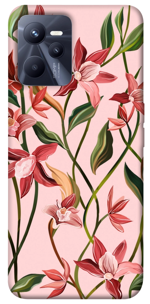 Чехол Floral motifs для Realme C35