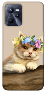 Чехол Cat in flowers для Realme C35