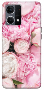 Чехол Pink peonies для Oppo Reno 7 4G