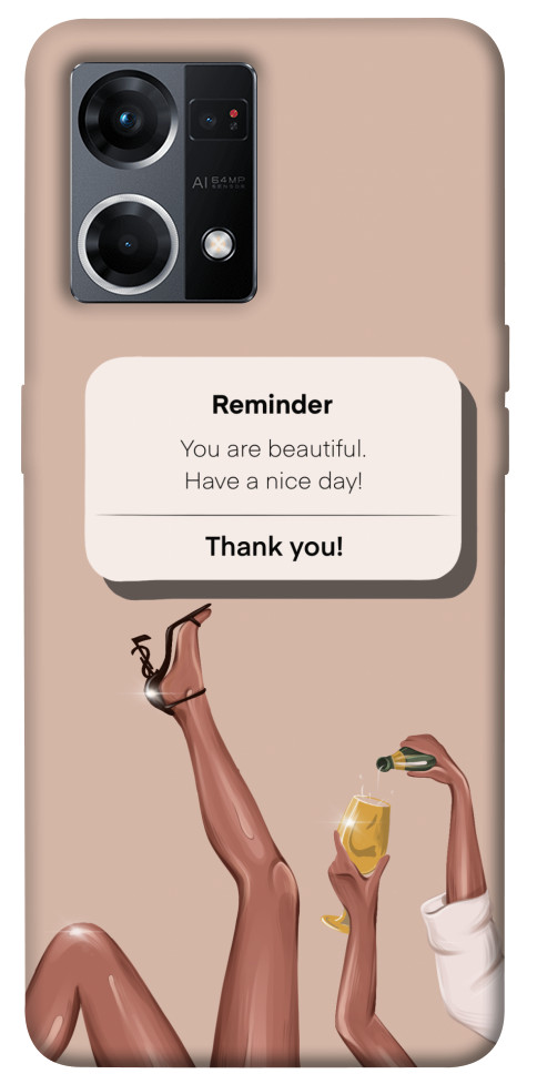 

Чехол Beautiful reminder для Oppo Reno 7 4G 1486707