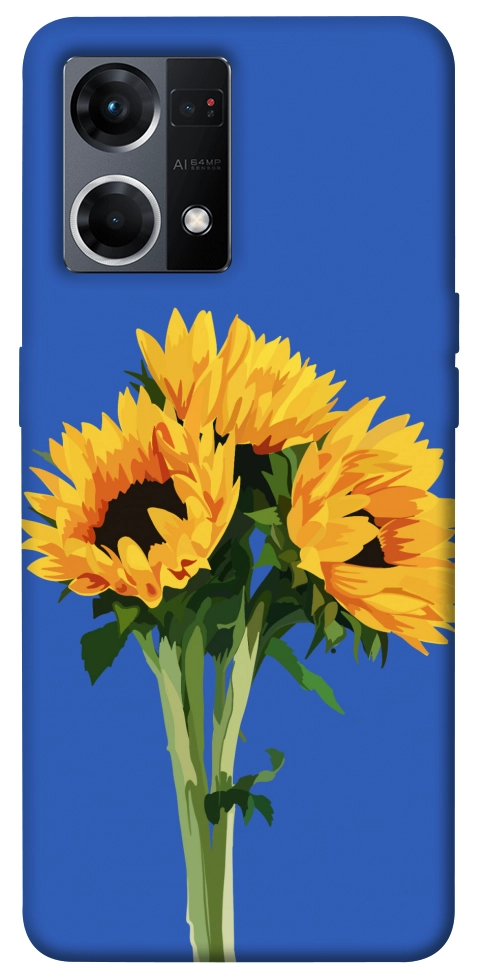 Чехол Bouquet of sunflowers для Oppo Reno 7 4G