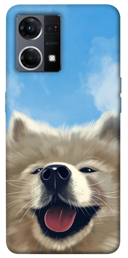 Чохол Samoyed husky для Oppo Reno 7 4G