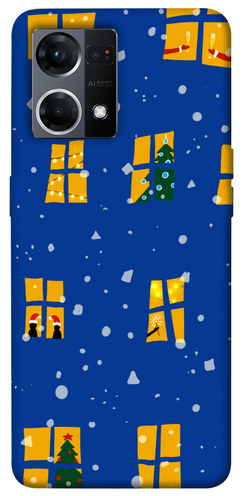

Чохол Різдвяний вечір для Oppo Reno 7 4G 1486863