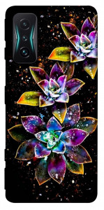 Чохол Flowers on black для Xiaomi Redmi K50 Gaming