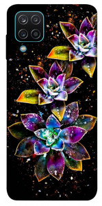 Чехол Flowers on black для Galaxy M12
