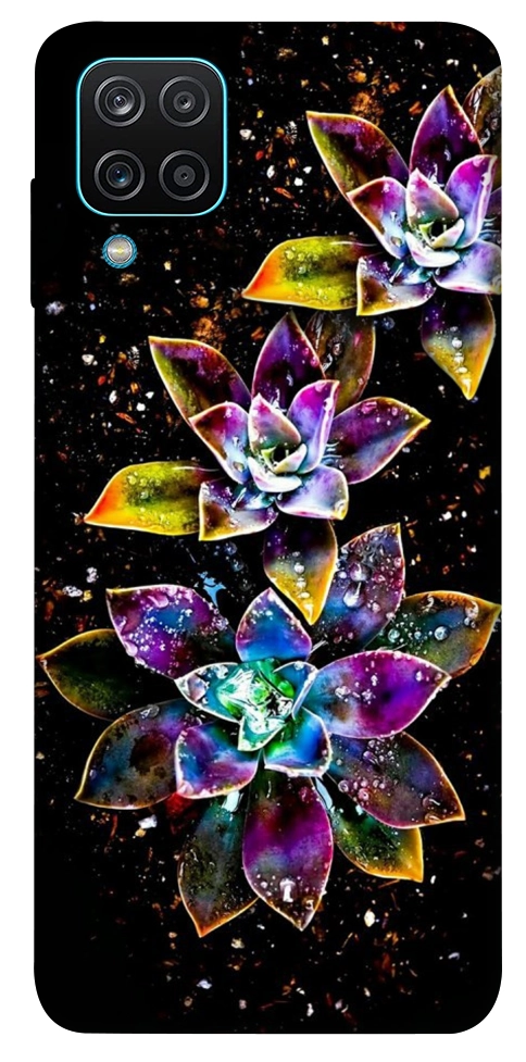 Чохол Flowers on black для Galaxy M12