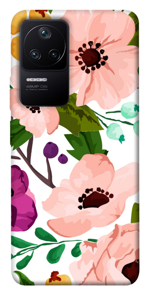 

Чехол Акварельные цветы для Xiaomi Redmi K40S 1487321