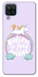 Чохол Believe in your dreams unicorn для Galaxy M12