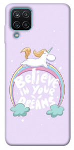 Чехол Believe in your dreams unicorn для Galaxy M12