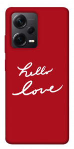 Чохол Hello love для Xiaomi Redmi Note 12 Pro 5G