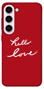 Чехол Hello love для Galaxy S23+