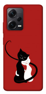 Чехол Влюбленные коты для Xiaomi Redmi Note 12 Pro 5G