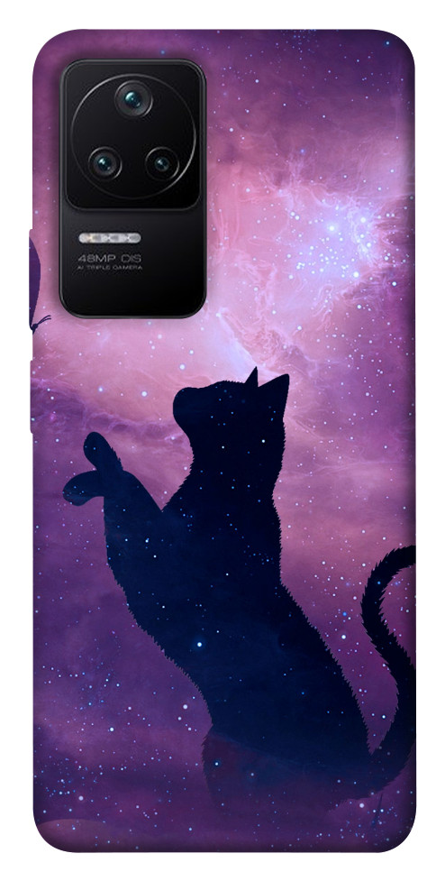 

Чохол Кіт та метелик для Xiaomi Redmi K40S 1488953