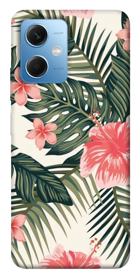 Чохол Tropic flowers для Xiaomi Redmi Note 12 5G