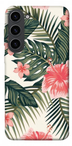 Чехол Tropic flowers для Galaxy S23