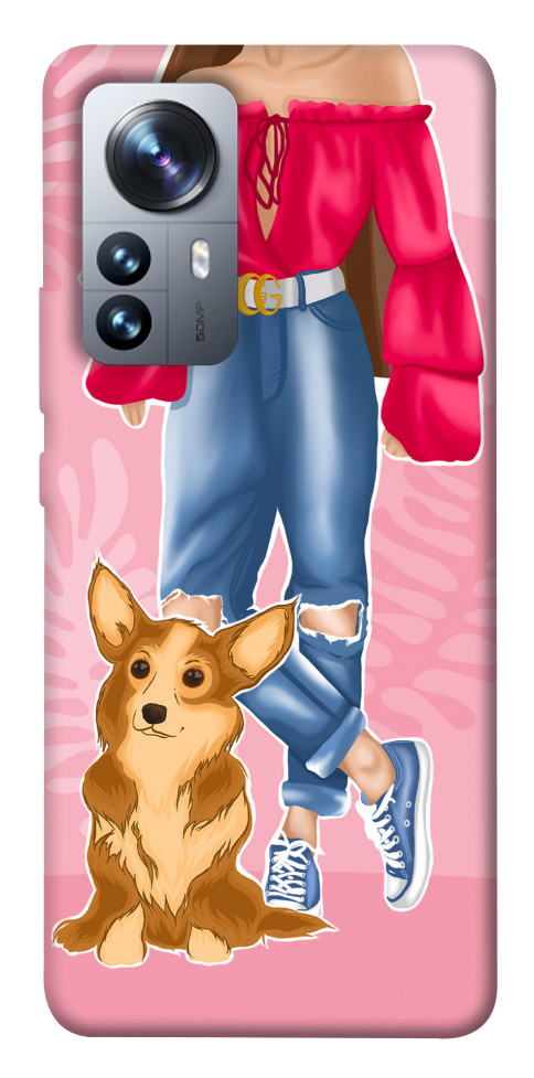 

Чохол Girl and corgi для Xiaomi 12S Pro 1491067