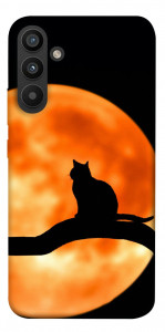 Чохол Кіт на тлі місяця для Galaxy A34 5G
