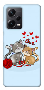 Чехол Два кота Love для Xiaomi Redmi Note 12 Pro 5G