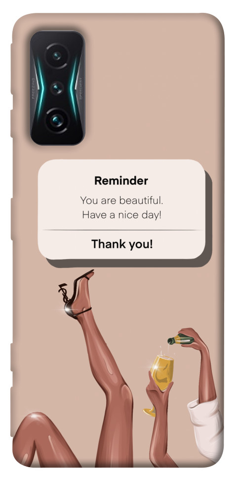 

Чехол Beautiful reminder для Xiaomi Redmi K50 Gaming 1492456